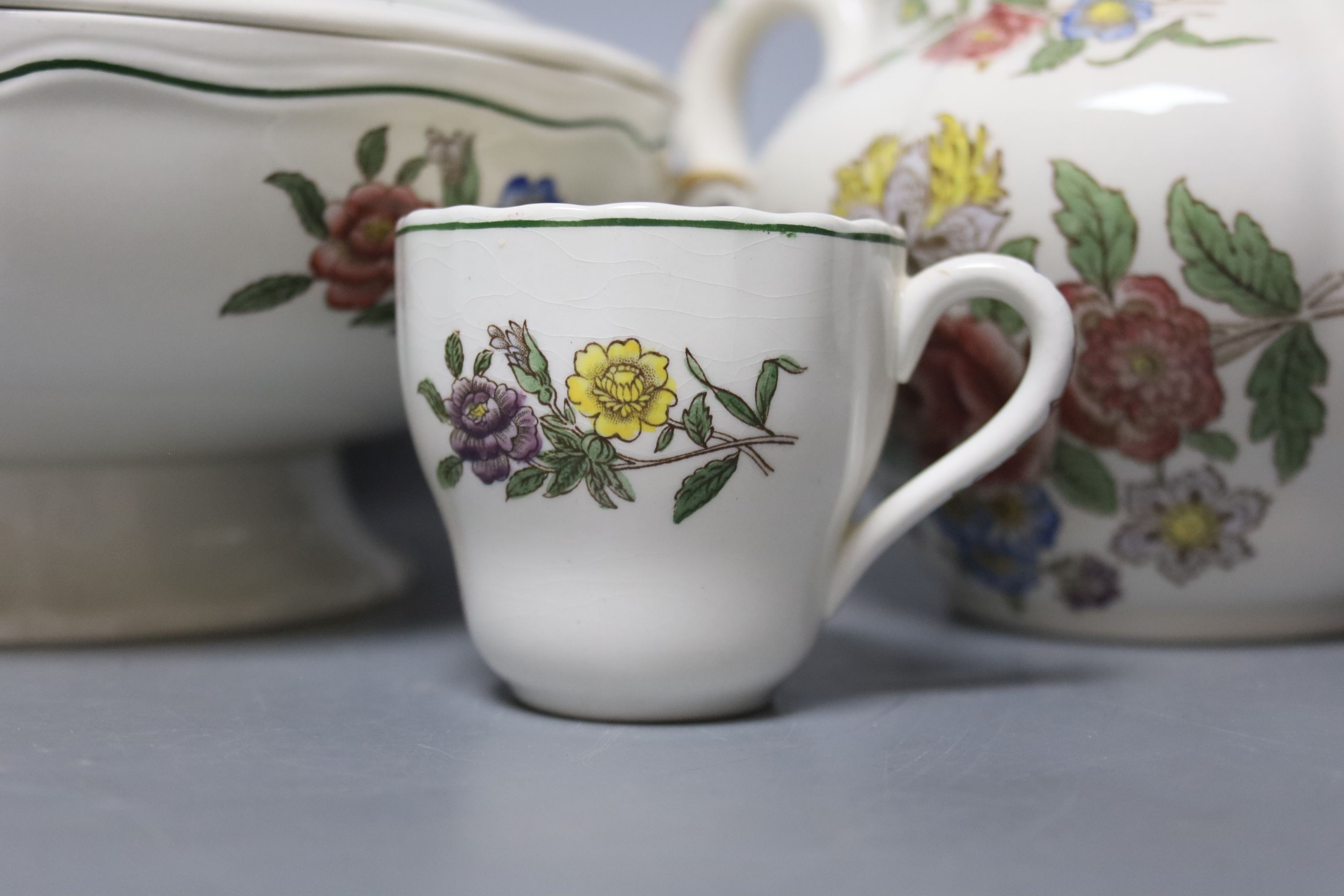 A Copeland Spode Springtime part dinner, tea and coffee service